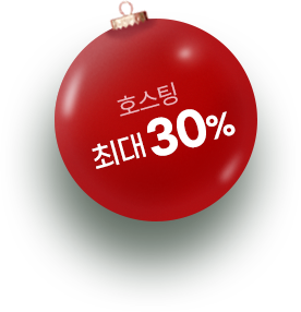 호스팅 최대 30%